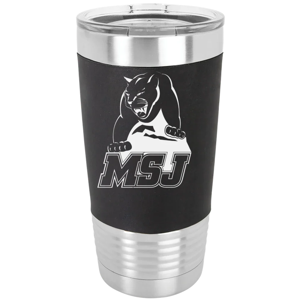 Mount St. Joseph University Polar Camel 20 oz. Silicone Grip Tumbler with Standard Lid