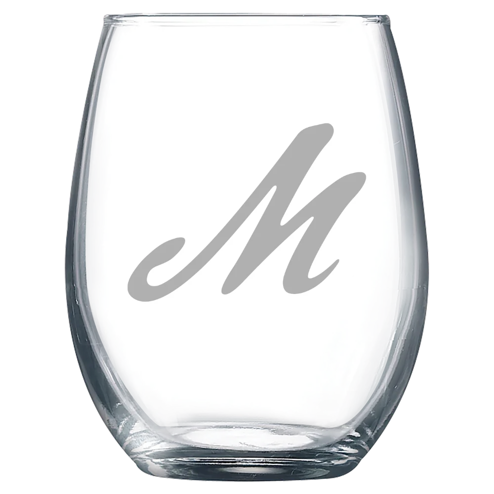 Muhlenberg College Polar Camel 9 oz. Stemless Wine Glass