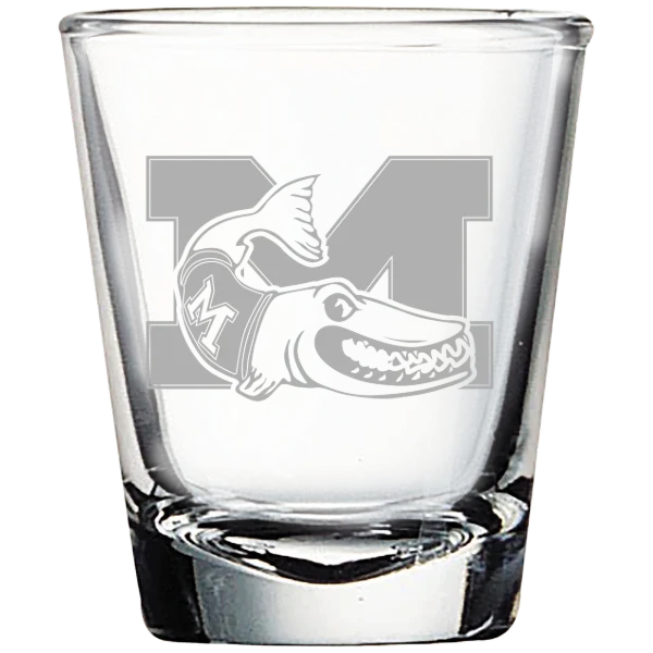 Muskingum University Polar Camel 1.7 oz. Shot Glass