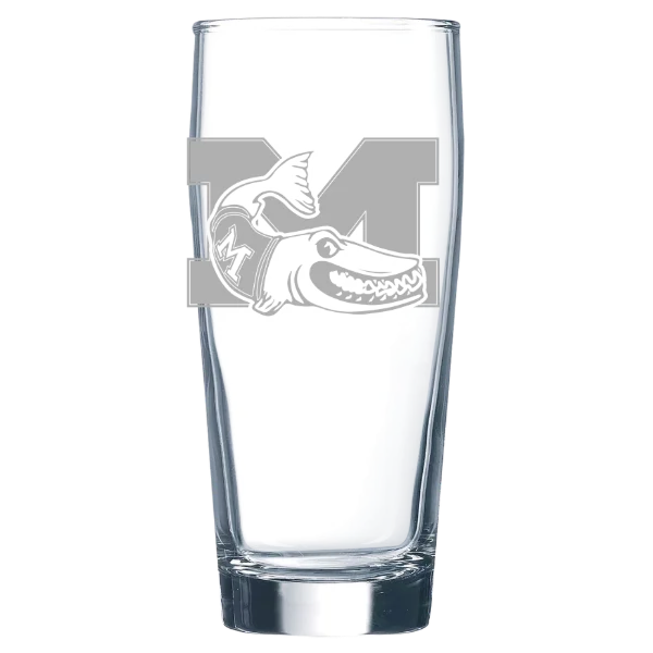 Muskingum University Polar Camel 16 oz. Willi Becher Beer Glass