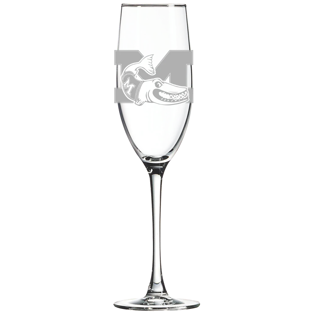 Muskingum University Polar Camel 8 oz. Champagne Flute