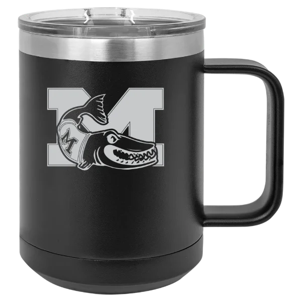 Muskingum University Polar Camel 15 oz. Mug with Slider Lid