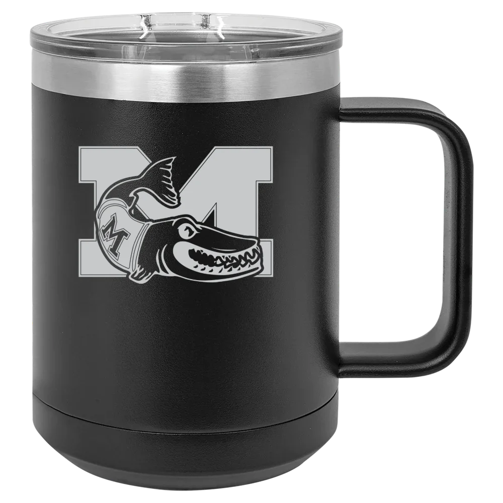 Muskingum University Polar Camel 15 oz. Mug with Slider Lid