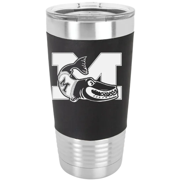 Muskingum University Polar Camel 20 oz. Silicone Grip Tumbler with Standard Lid