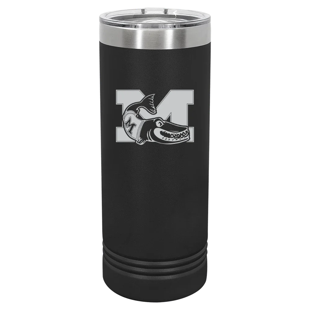 Muskingum University Polar Camel 22 oz. Skinny Tumbler with Slider Lid