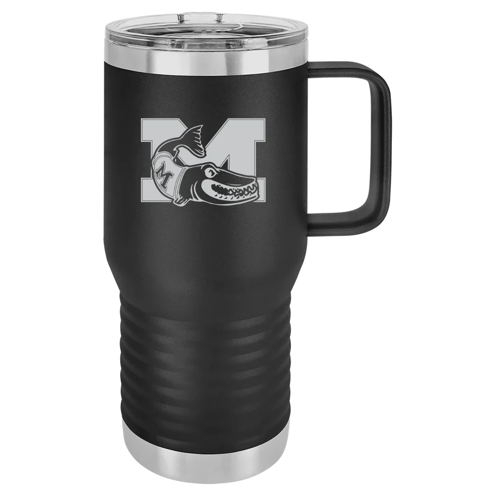 Muskingum University Polar Camel 20 oz. Travel Mug with Slider Lid