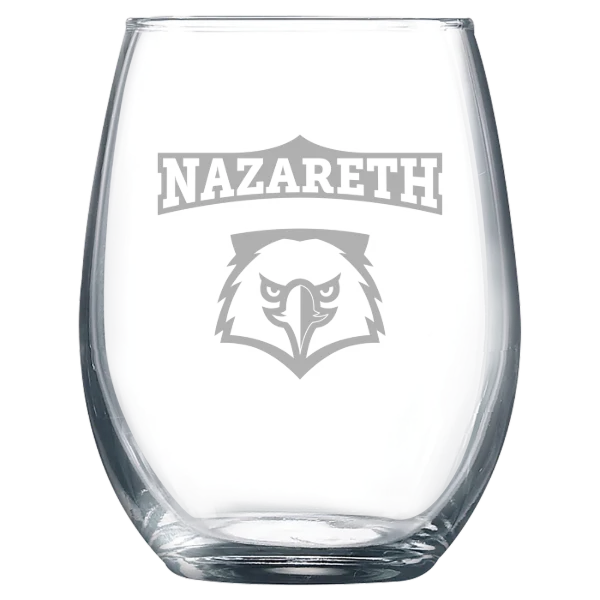 Nazareth University Polar Camel 9 oz. Stemless Wine Glass