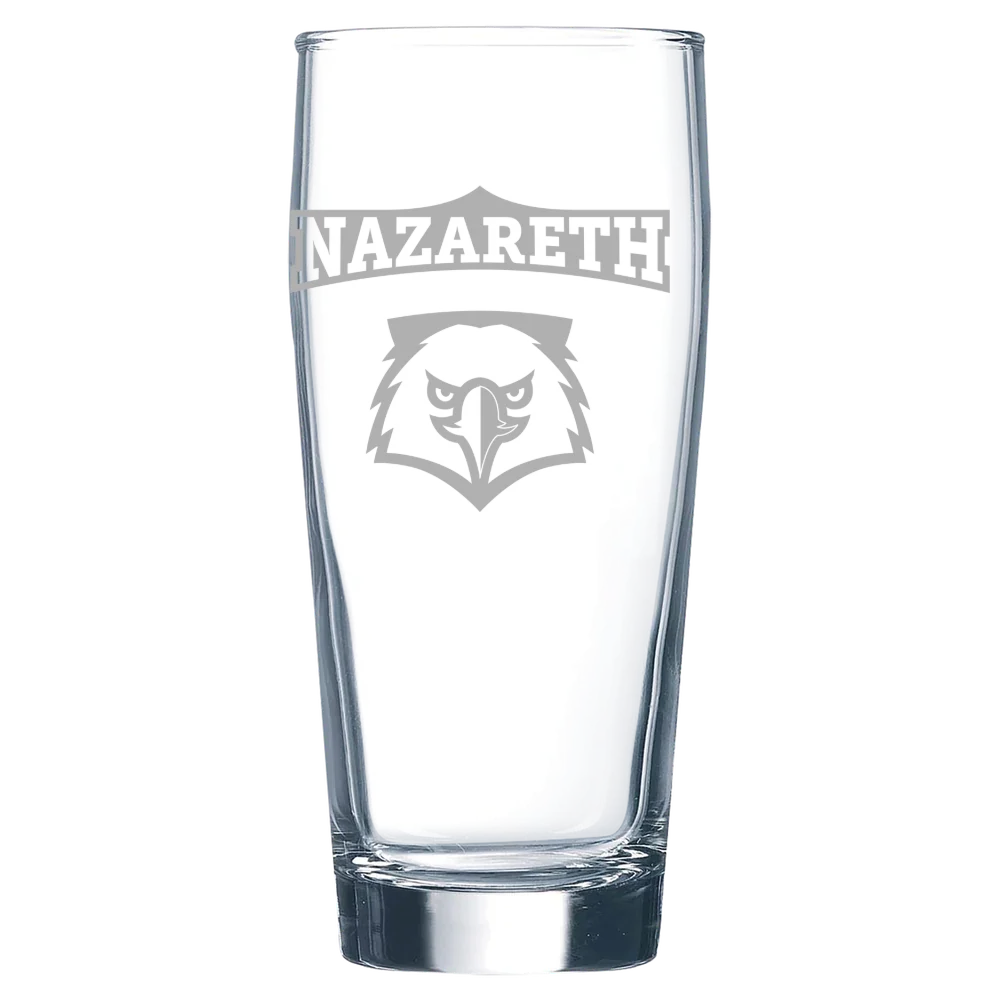 Nazareth University Polar Camel 16 oz. Willi Becher Beer Glass