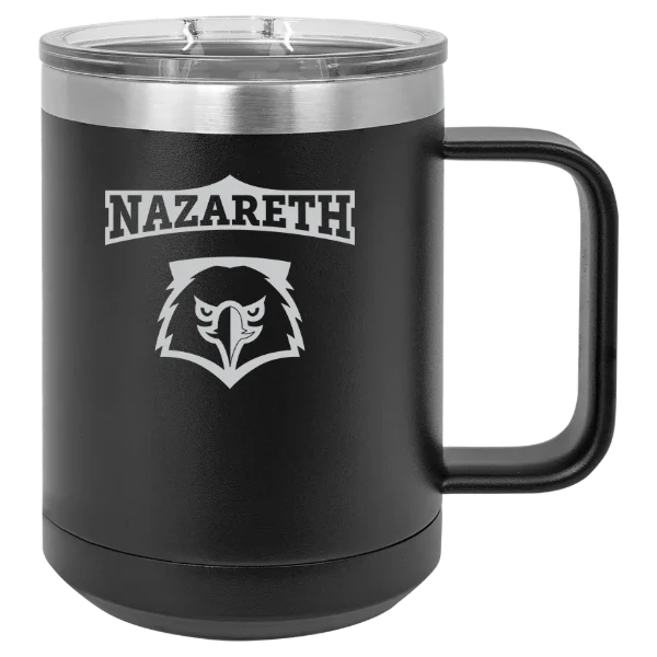 Nazareth University Polar Camel 15 oz. Mug with Slider Lid