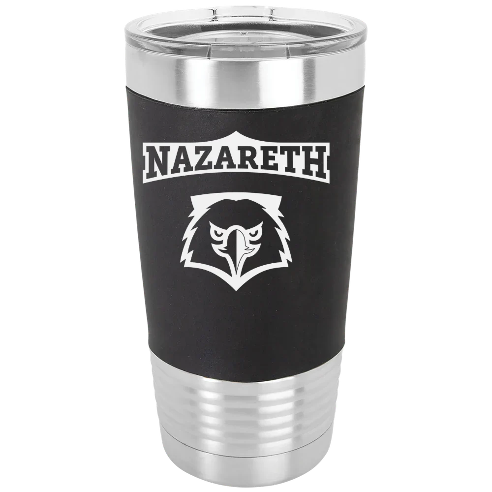 Nazareth University Polar Camel 20 oz. Silicone Grip Tumbler with Standard Lid