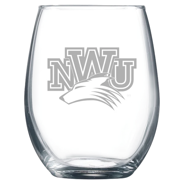 Nebraska Wesleyan University Polar Camel 9 oz. Stemless Wine Glass