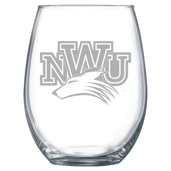 Nebraska Wesleyan University Polar Camel 15 oz. Stemless Wine Glass