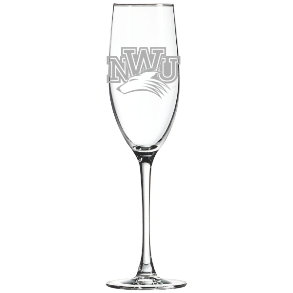 Nebraska Wesleyan University Polar Camel 8 oz. Champagne Flute