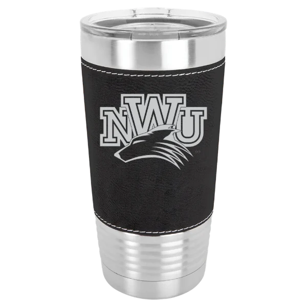 Nebraska Wesleyan University Polar Camel 20 oz. Leatherette Grip Tumbler with Standard Lid