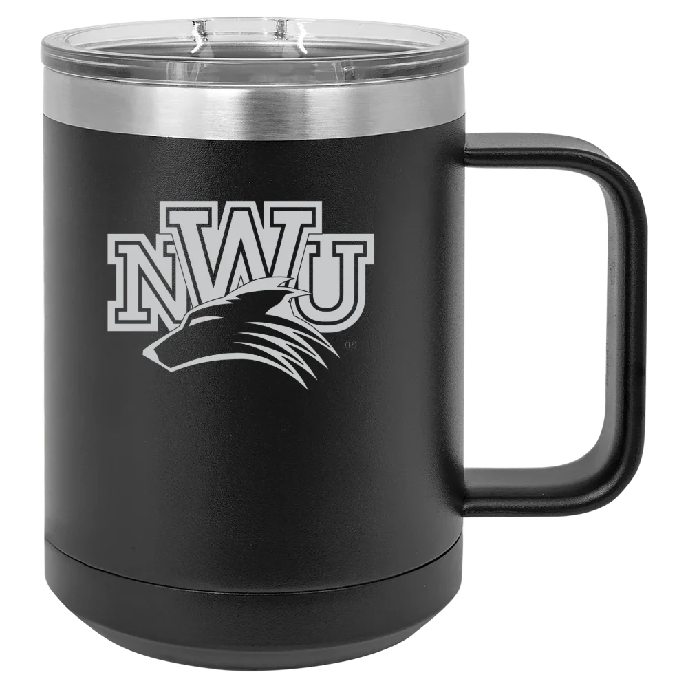 Nebraska Wesleyan University Polar Camel 15 oz. Mug with Slider Lid
