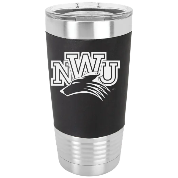 Nebraska Wesleyan University Polar Camel 20 oz. Silicone Grip Tumbler with Standard Lid