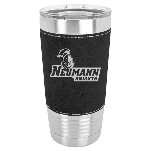 Neumann University Polar Camel 20 oz. Leatherette Grip Tumbler with Standard Lid