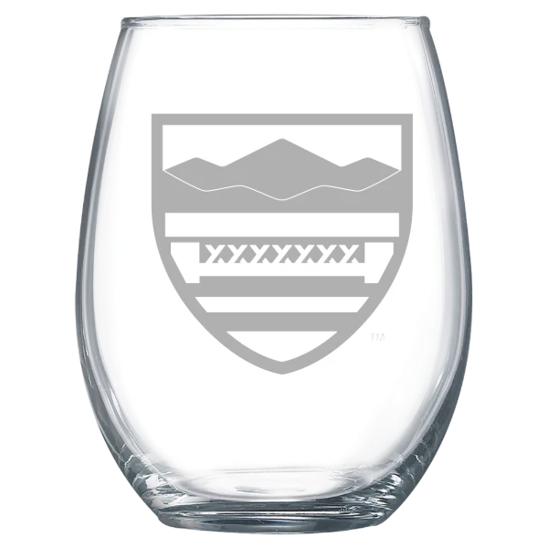 New England College Polar Camel 15 oz. Stemless Wine Glass