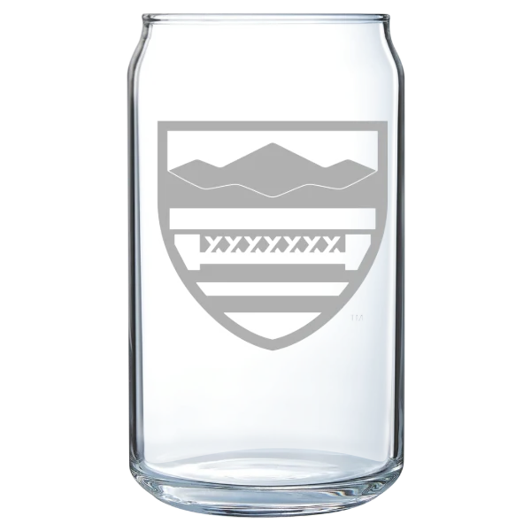 New England College Polar Camel 16 oz. Can Glass