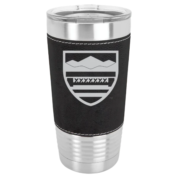 New England College Polar Camel 20 oz. Leatherette Grip Tumbler with Standard Lid