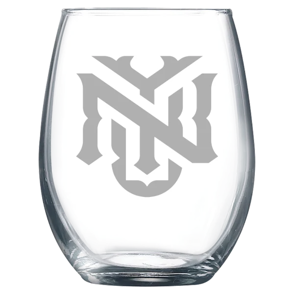 New York University Polar Camel 9 oz. Stemless Wine Glass