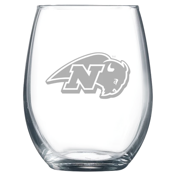 Nichols College Polar Camel 9 oz. Stemless Wine Glass