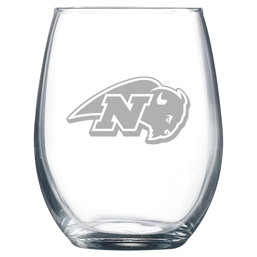 Nichols College Polar Camel 9 oz. Stemless Wine Glass