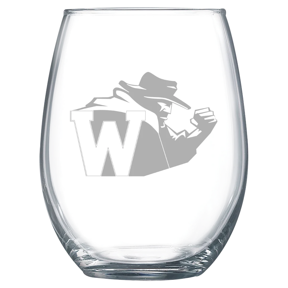 North Carolina Wesleyan University Polar Camel 15 oz. Stemless Wine Glass