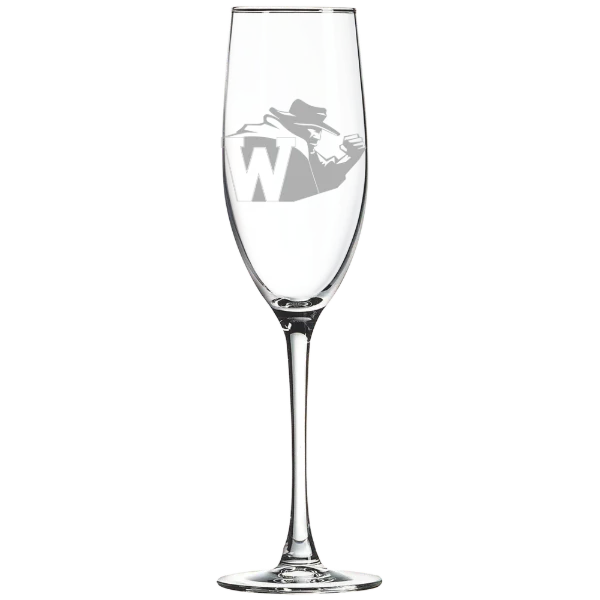 North Carolina Wesleyan University Polar Camel 8 oz. Champagne Flute