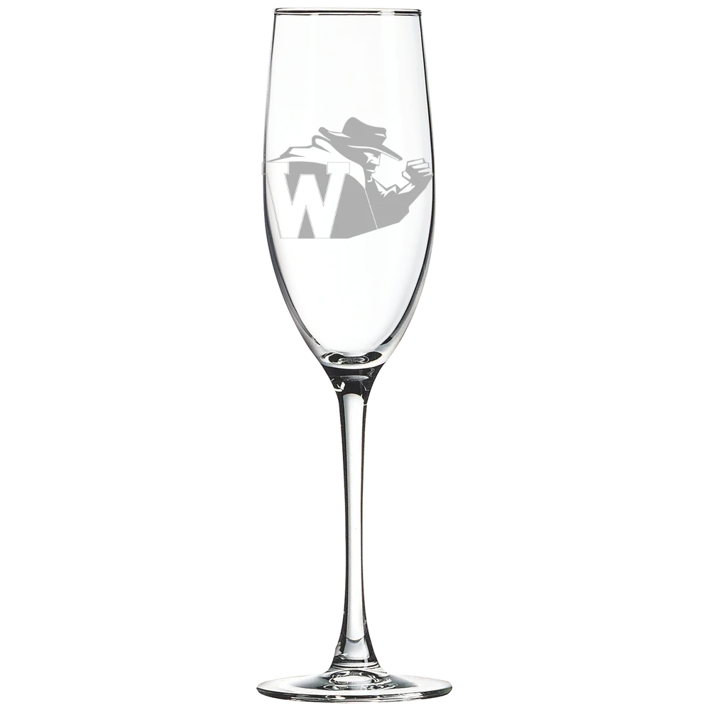 North Carolina Wesleyan University Polar Camel 8 oz. Champagne Flute