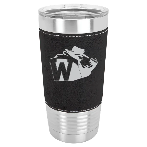 North Carolina Wesleyan University Polar Camel 20 oz. Leatherette Grip Tumbler with Standard Lid