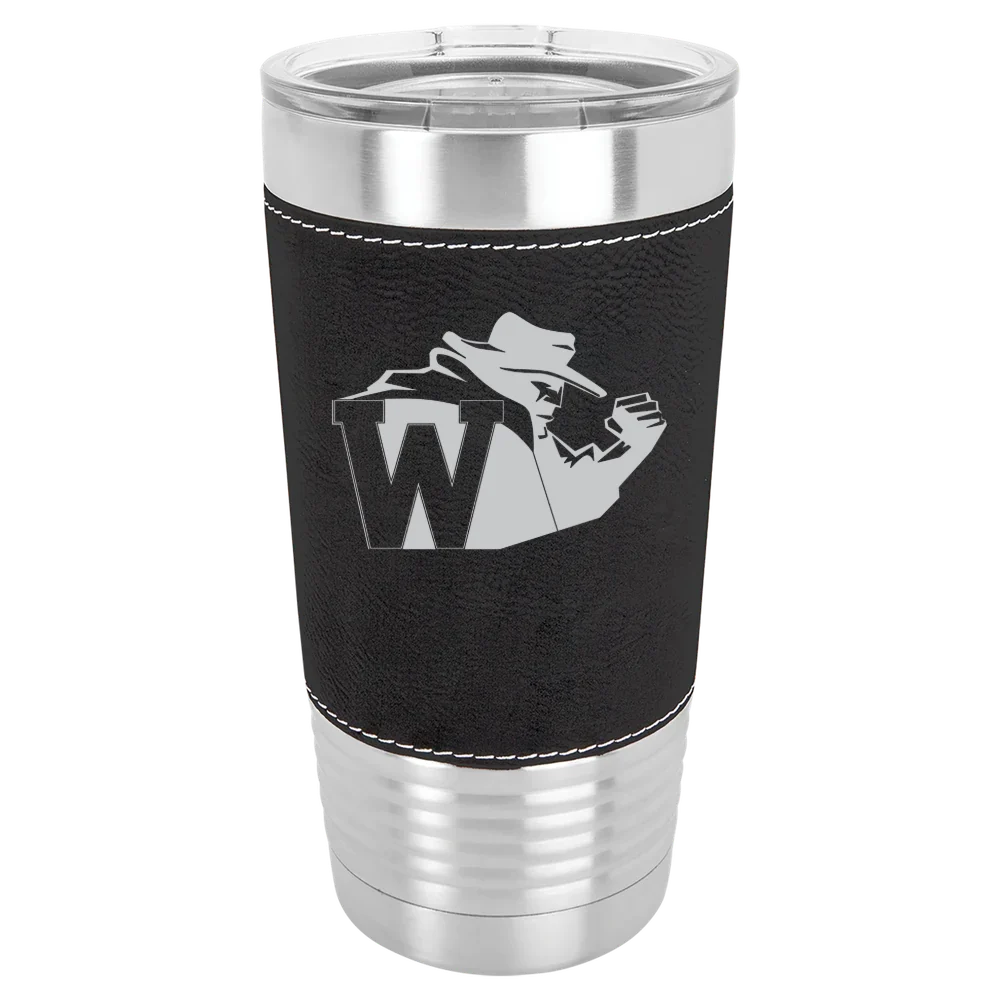 North Carolina Wesleyan University Polar Camel 20 oz. Leatherette Grip Tumbler with Standard Lid