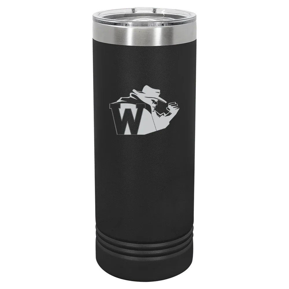 North Carolina Wesleyan University Polar Camel 22 oz. Skinny Tumbler with Slider Lid
