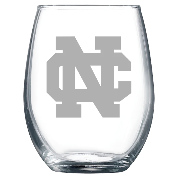 North Central College Polar Camel 9 oz. Stemless Wine Glass