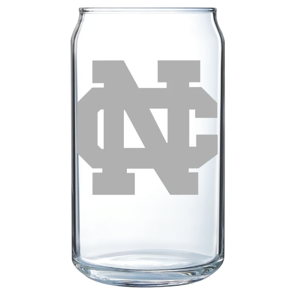 North Central College Polar Camel 16 oz. Can Glass