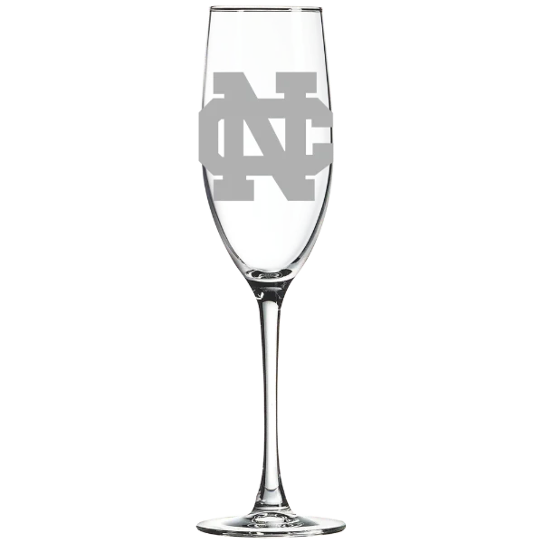North Central College Polar Camel 8 oz. Champagne Flute