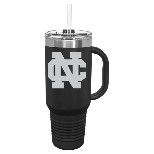 North Central College Polar Camel 40 oz. Travel Mug with Snap Lid & Straw