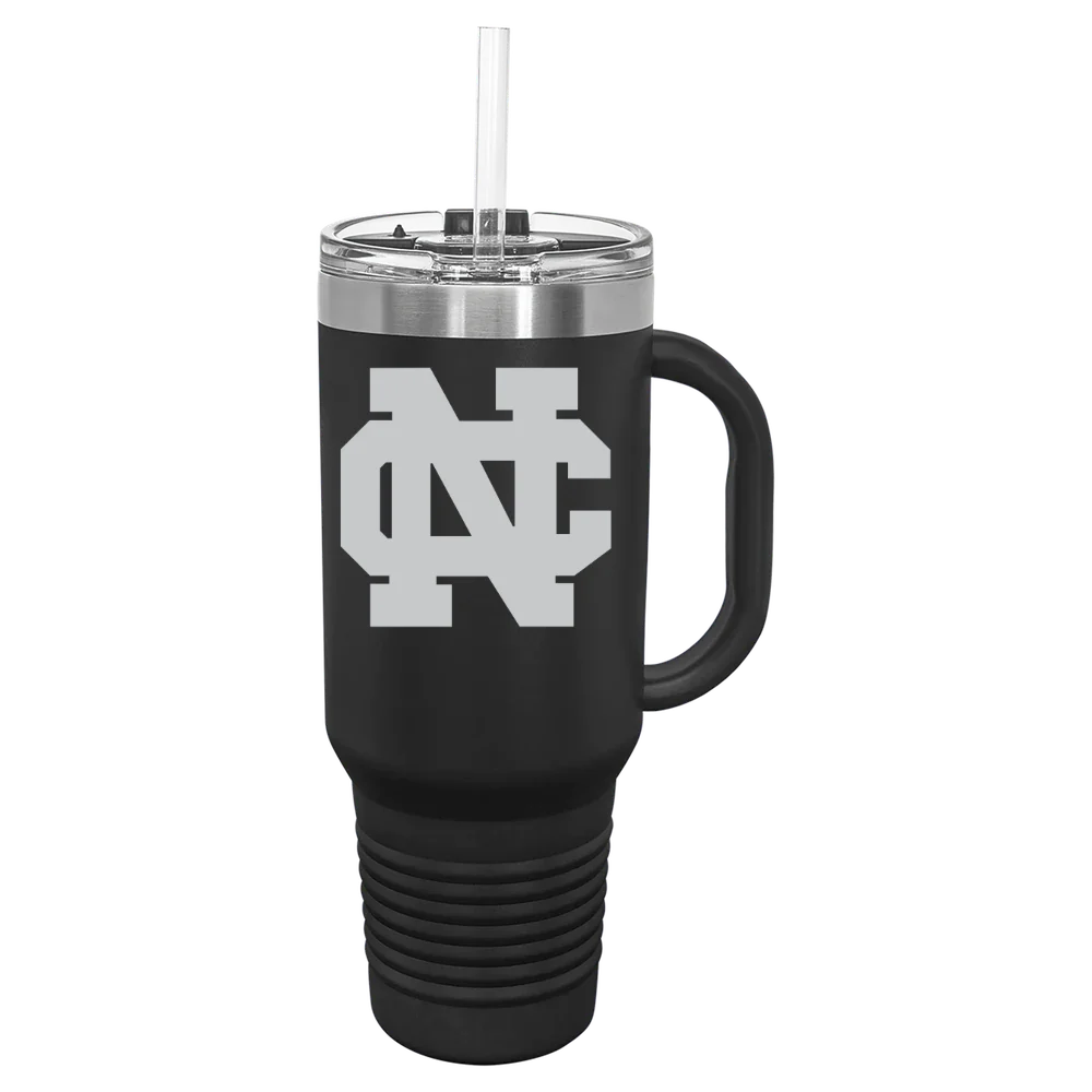 North Central College Polar Camel 40 oz. Travel Mug with Snap Lid & Straw
