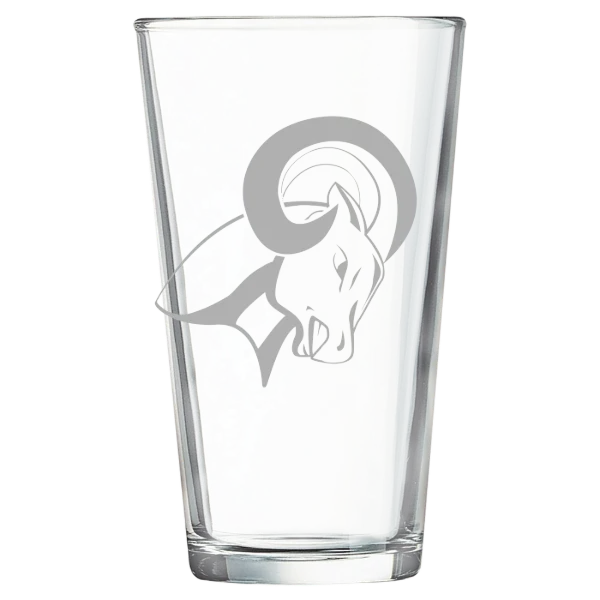 North Central University Polar Camel 16 oz. Pint Mixing Glass