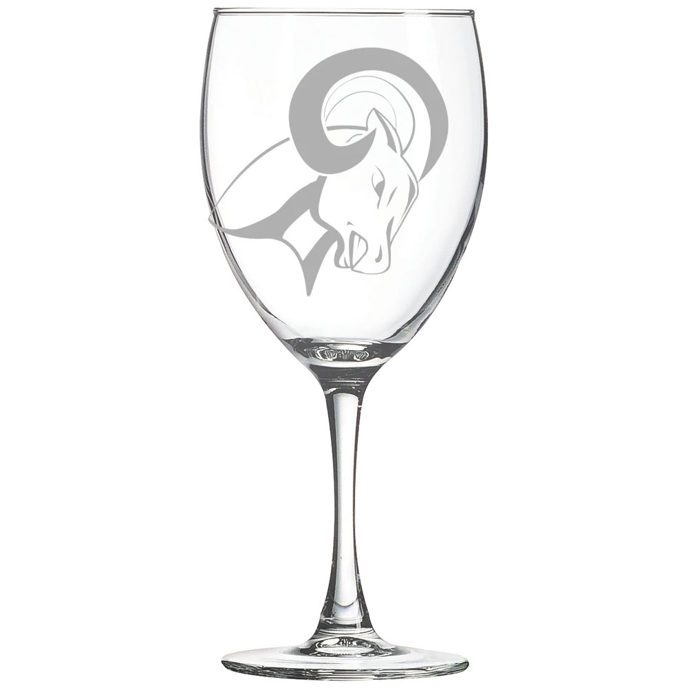 North Central University Polar Camel 10 1/2 oz. Wine Glass