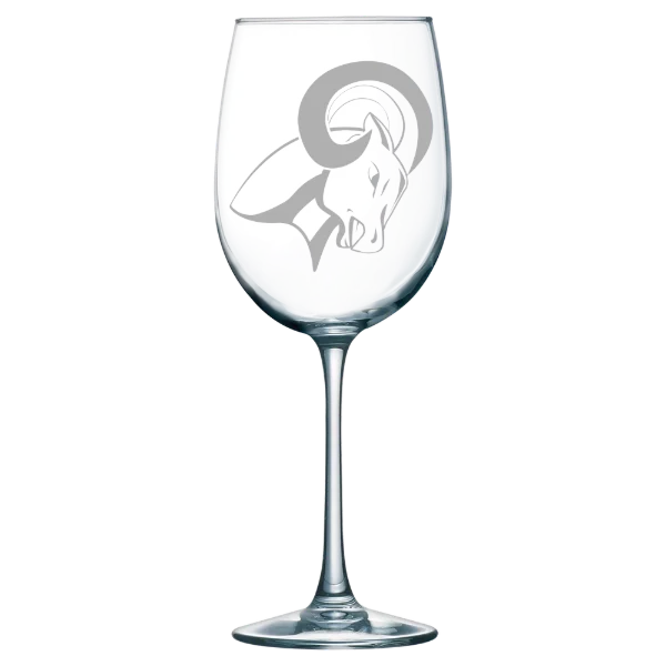 North Central University Polar Camel 19 oz. Wine Glass