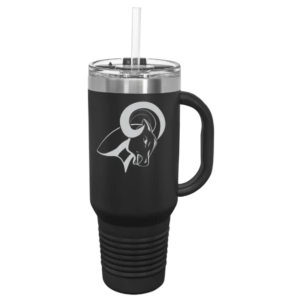 North Central University Polar Camel 40 oz. Travel Mug with Snap Lid & Straw
