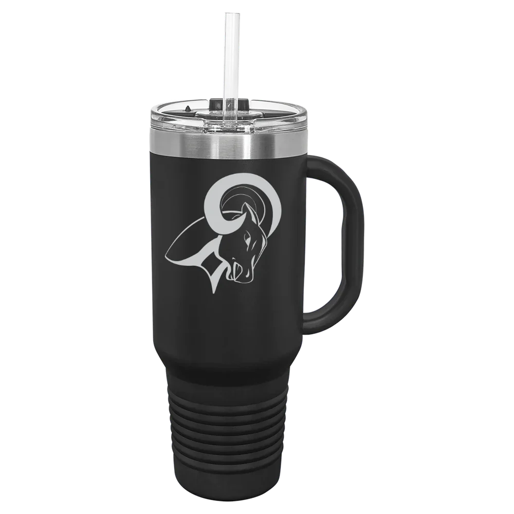 North Central University Polar Camel 40 oz. Travel Mug with Snap Lid & Straw