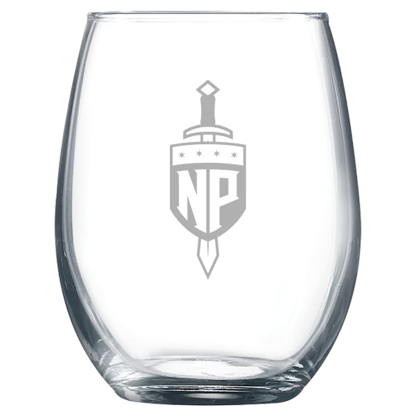 North Park University Polar Camel 9 oz. Stemless Wine Glass