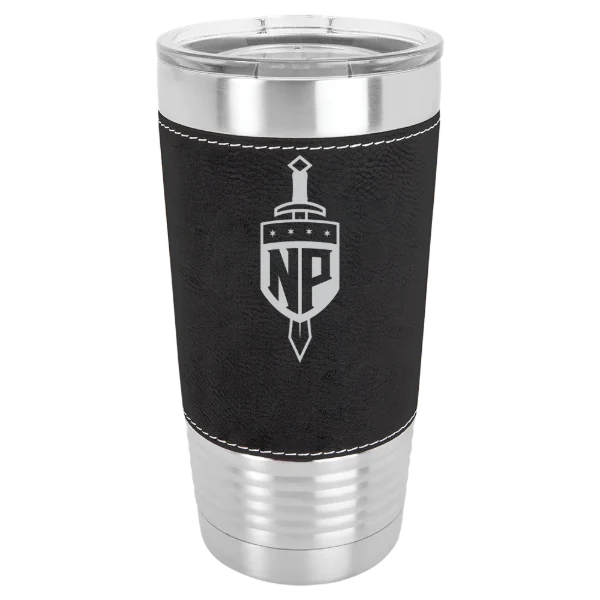 North Park University Polar Camel 20 oz. Leatherette Grip Tumbler with Standard Lid