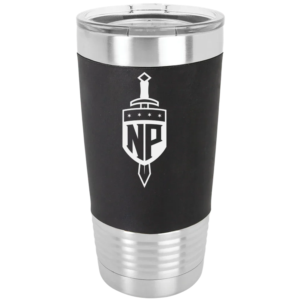 North Park University Polar Camel 20 oz. Silicone Grip Tumbler with Standard Lid