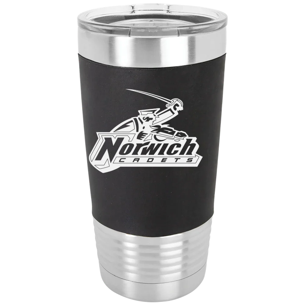 Norwich University Polar Camel 20 oz. Silicone Grip Tumbler with Standard Lid