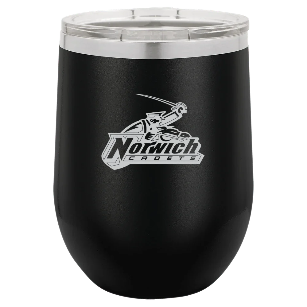 Norwich University Polar Camel 12 oz. Stemless Wine Tumbler