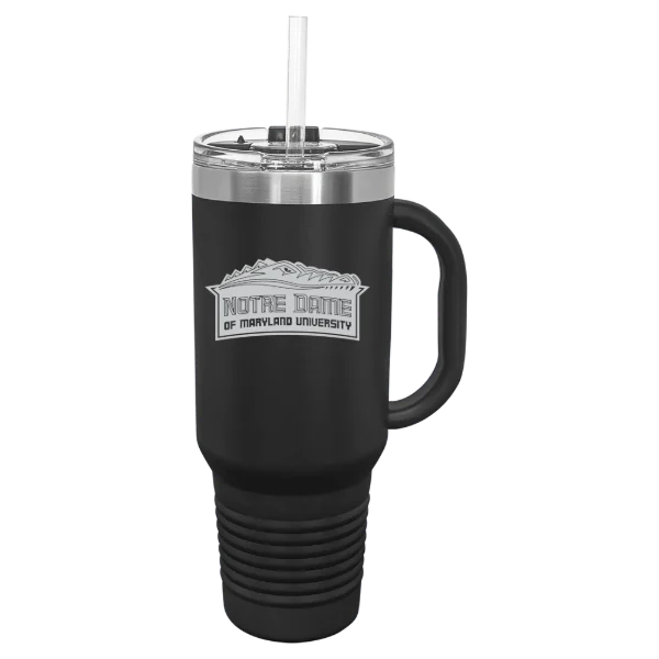 Notre Dame of Maryland University Polar Camel 40 oz. Travel Mug with Snap Lid & Straw