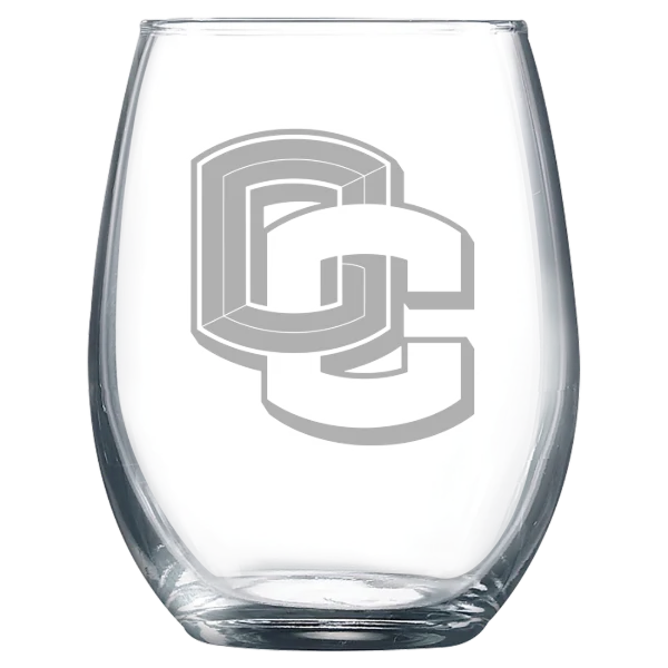 Oberlin College Polar Camel 9 oz. Stemless Wine Glass